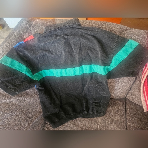 Vintage National Open Club Colourblock Polo. XL. 22ptp - Picture 5 of 7